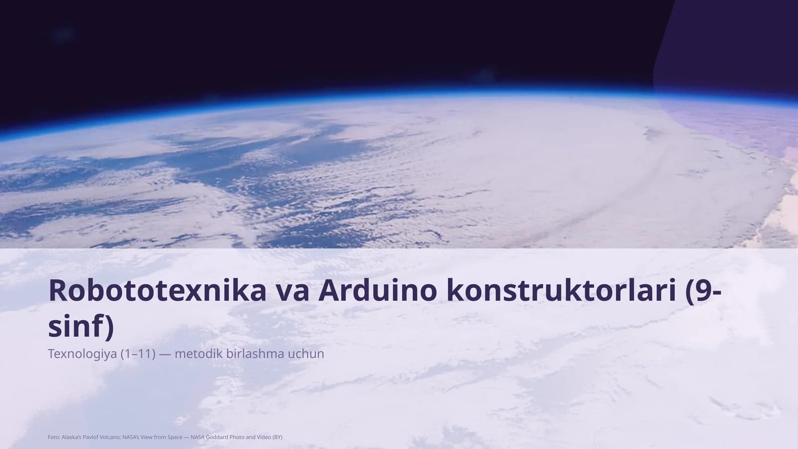 Robototexnika va Arduino konstruktorlari (9-sinf)