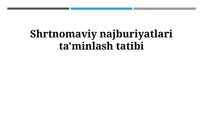 Shrtnomaviy najburiyatlari ta'minlash tatibi