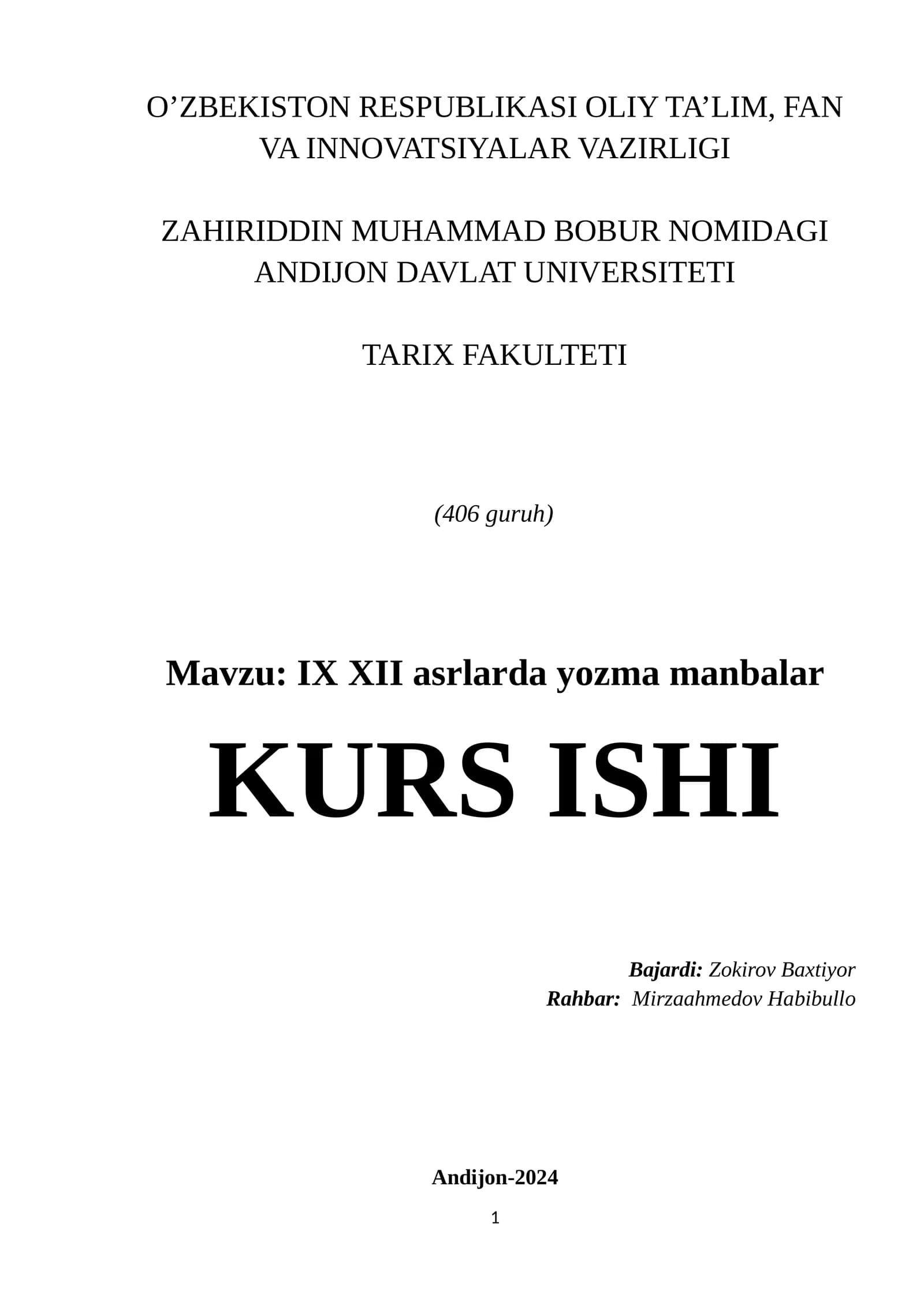 IX XII asrlarda yozma manbalar