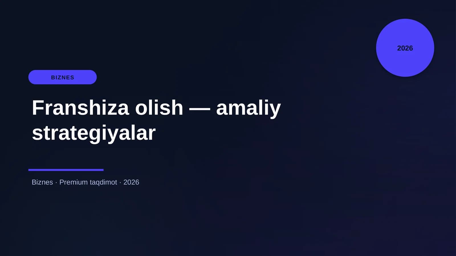 Franshiza olish — amaliy strategiyalar