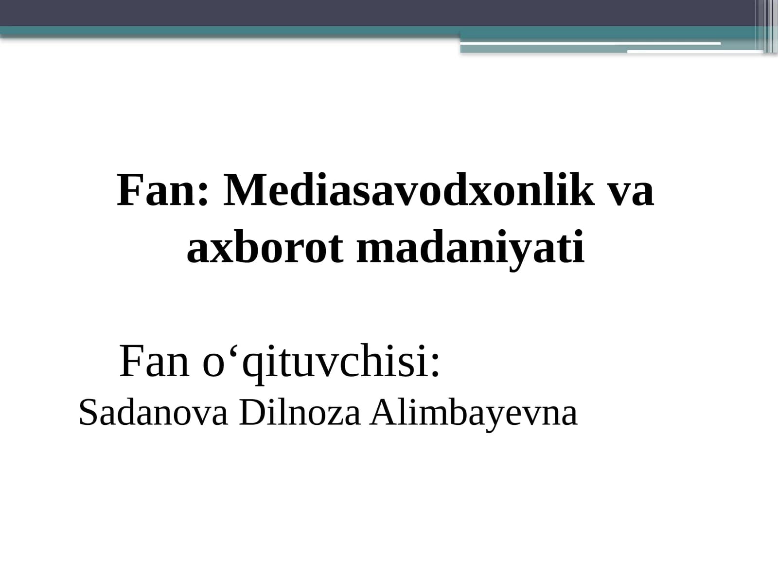Xorijiy OAVning mediamakon dagi o‘rni