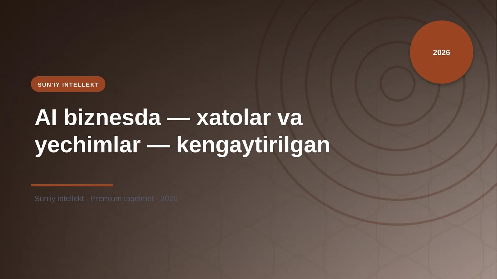 Sun'IY INTELLEKT