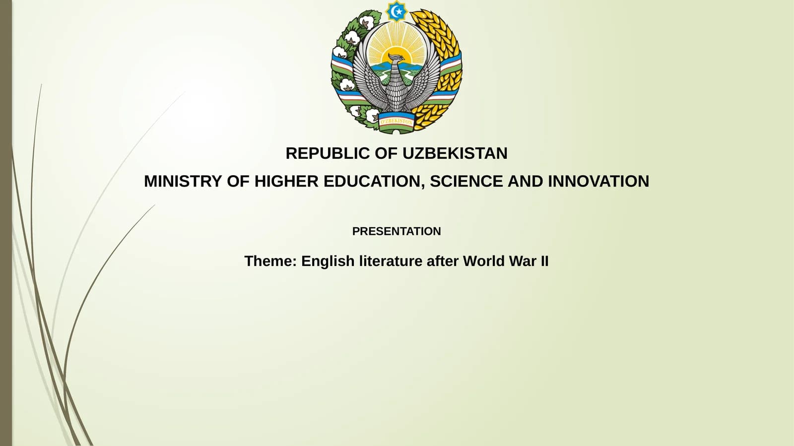 English literature after World WarII