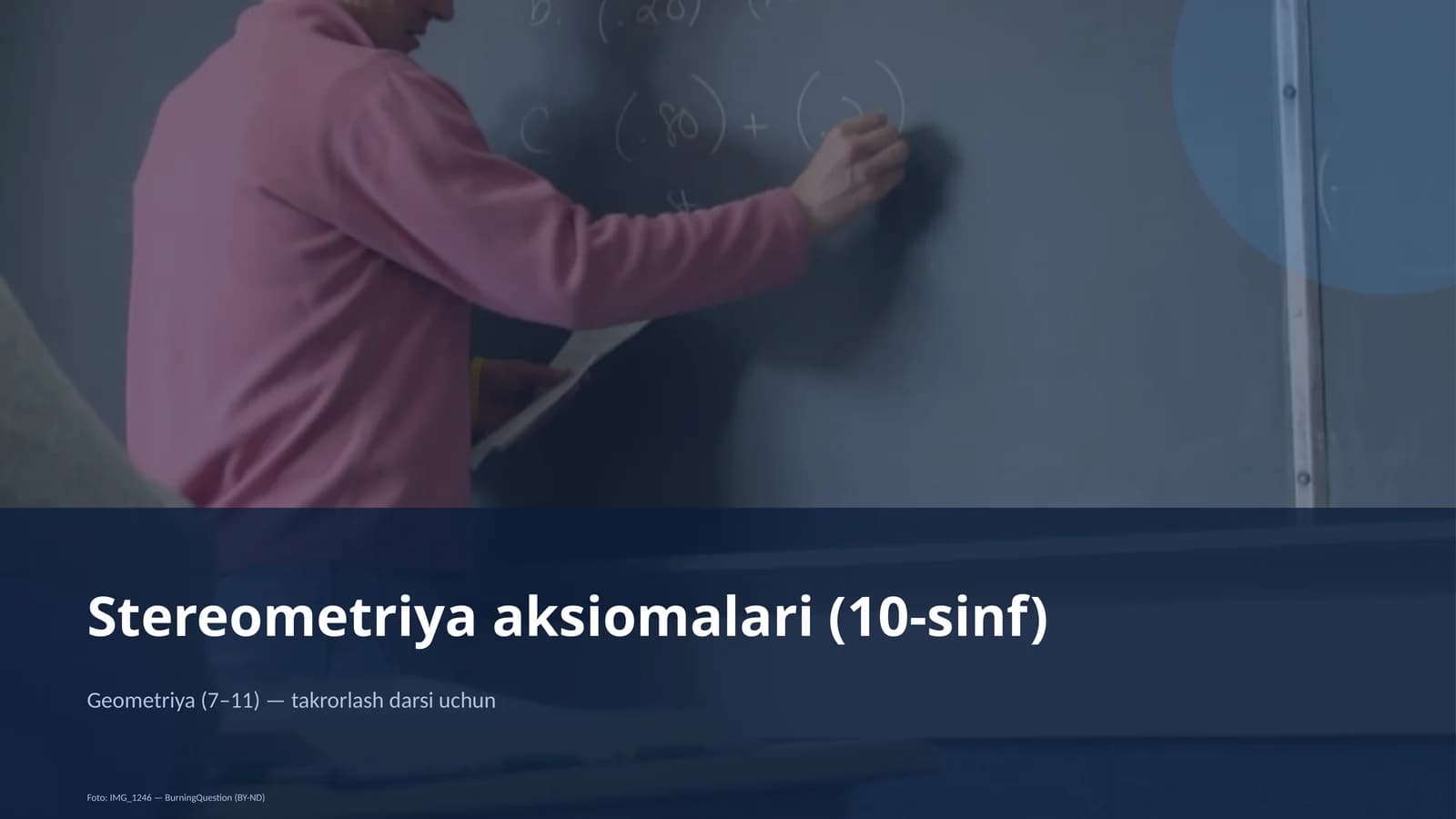 Stereometriya aksiomalari (10-sinf)