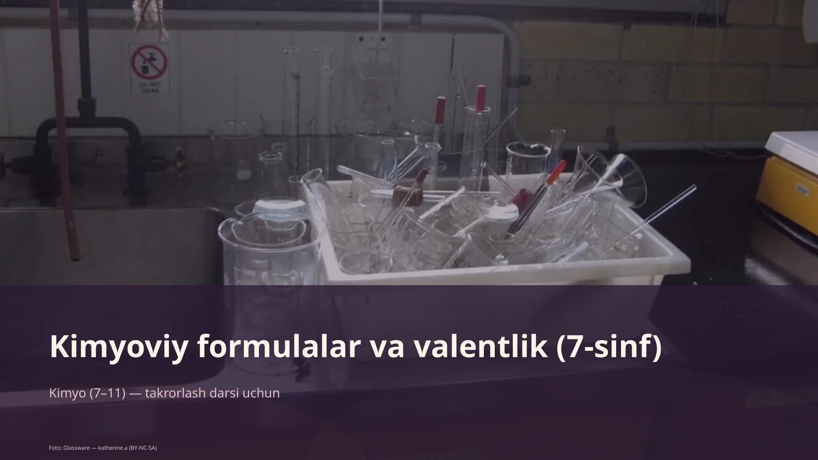 Kimyoviy formulalar va valentlik (7-sinf)