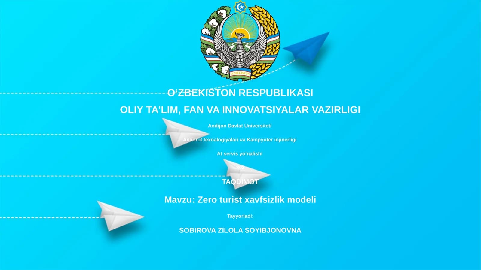 Zero turist xavfsizlik modeli