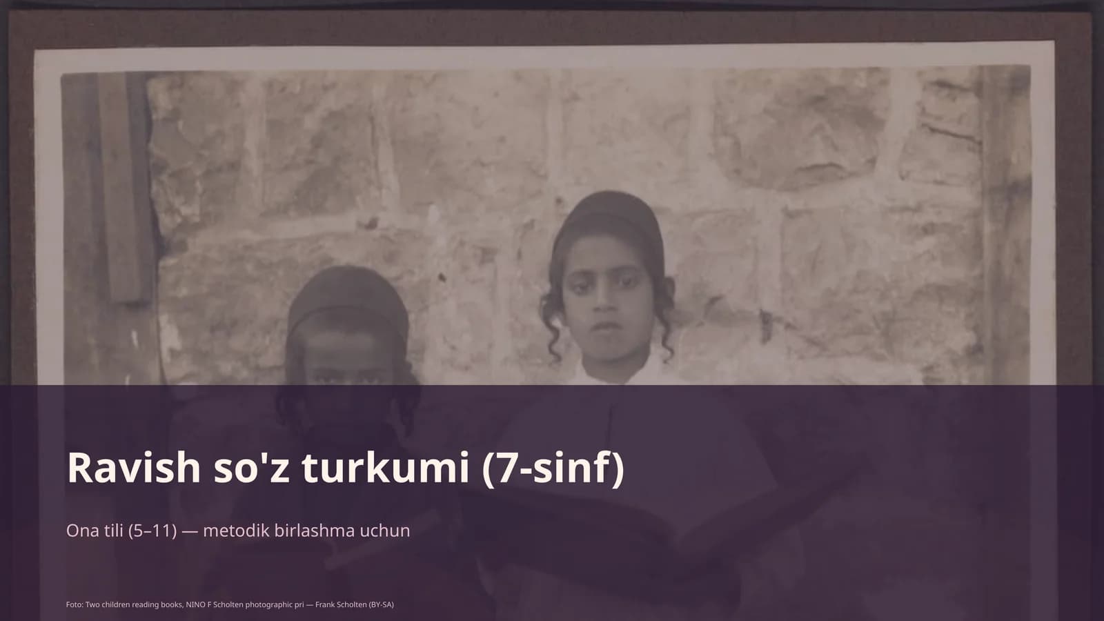 Ravish so'z turkumi (7-sinf)