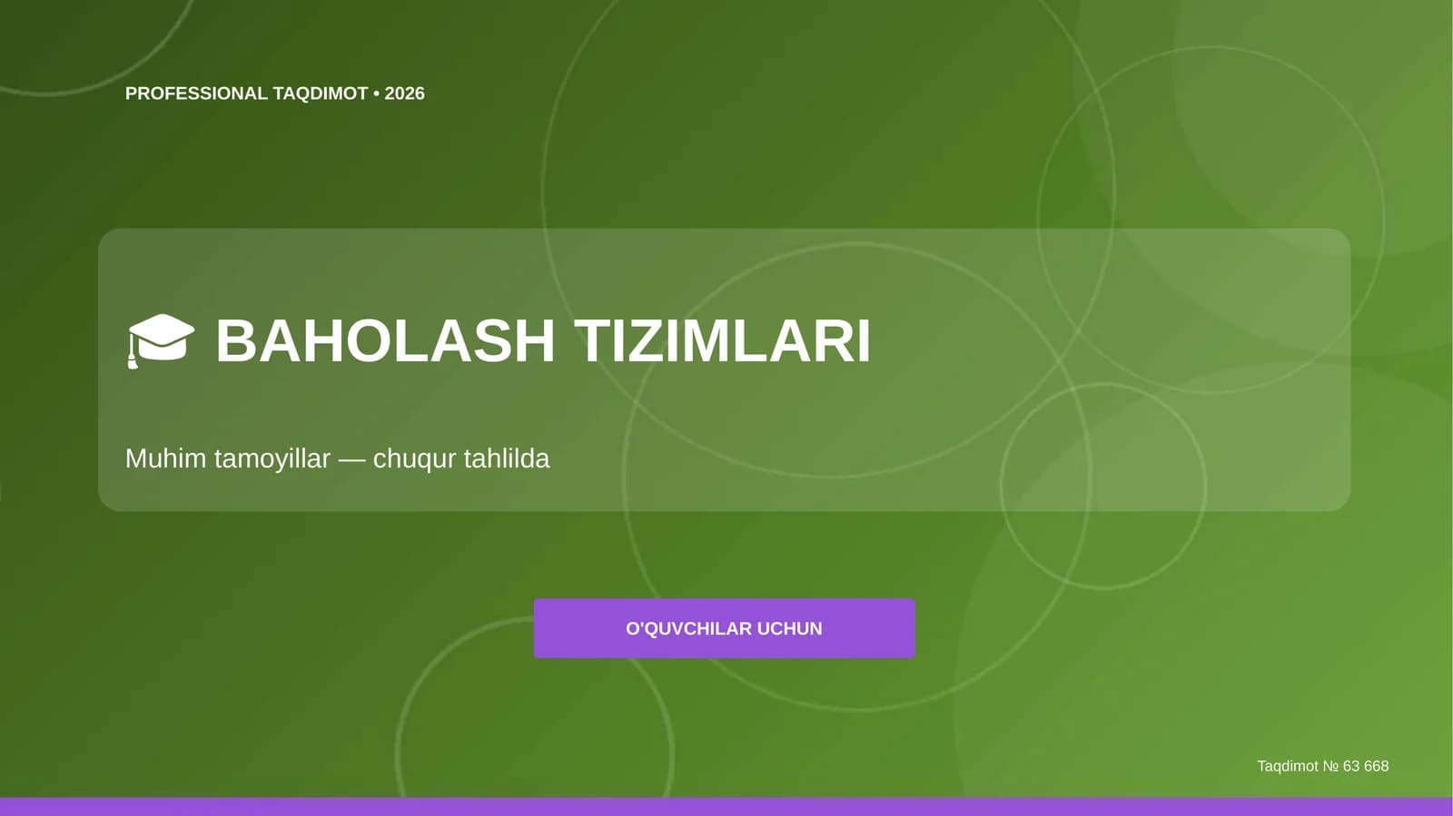 PROFESSIONAL TAQDIMOT • 2026