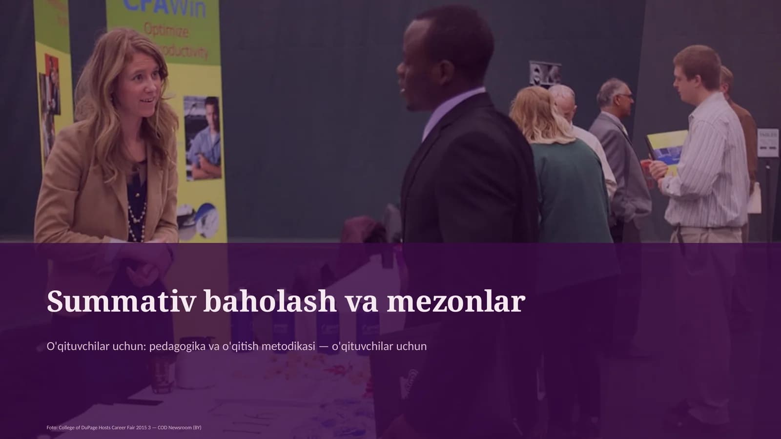 Summativ baholash va mezonlar
