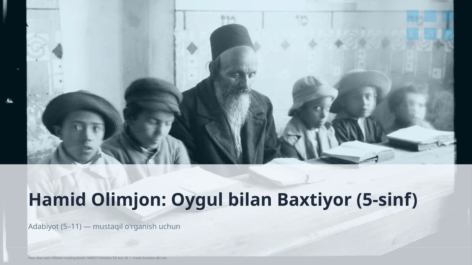 Adabiyot (5– 11) — mustaqil o'rganish uchun