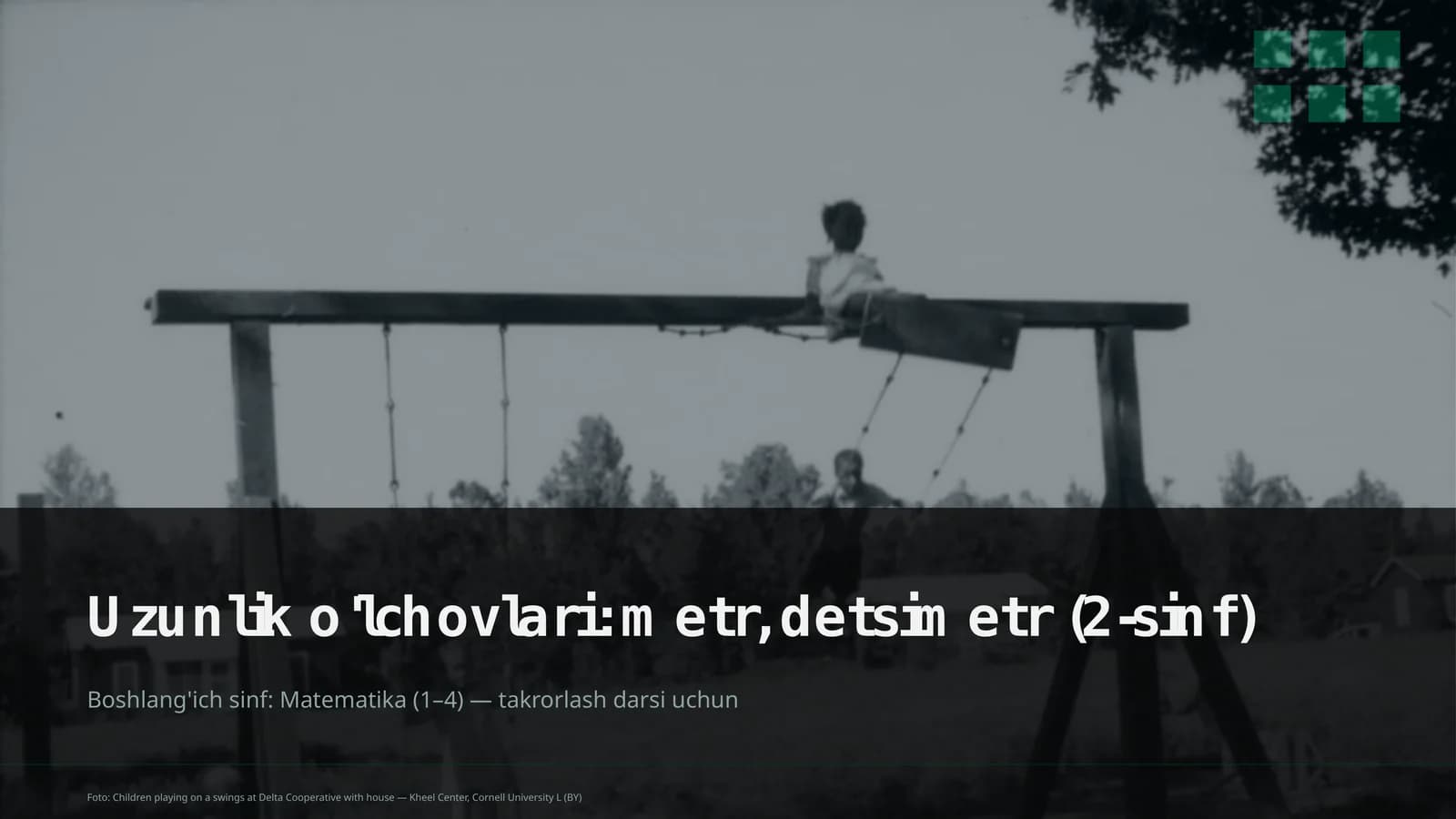 Uzunlik o'lchovlari: metr, detsimetr (2-sinf)