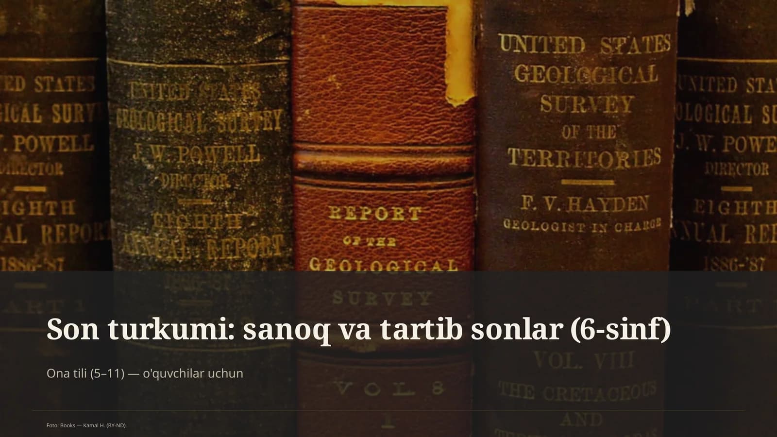 Son turkumi: sanoq va tartib sonlar (6-sinf)