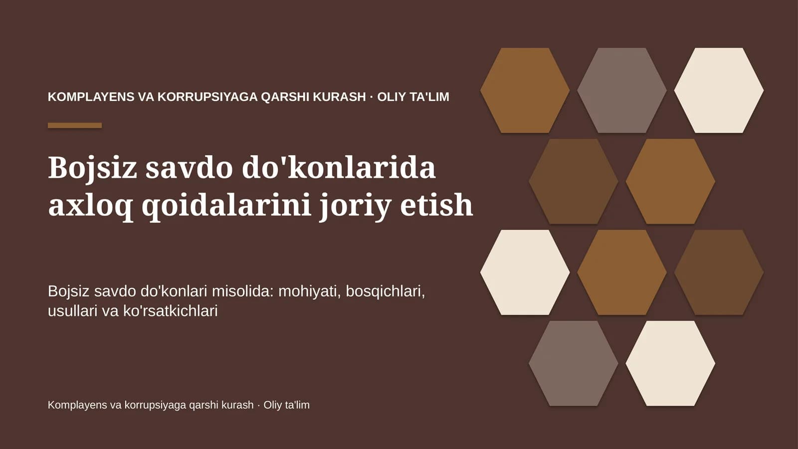 bojsiz savdo do'konlarida axloq qoidalarini joriy etish 4528
