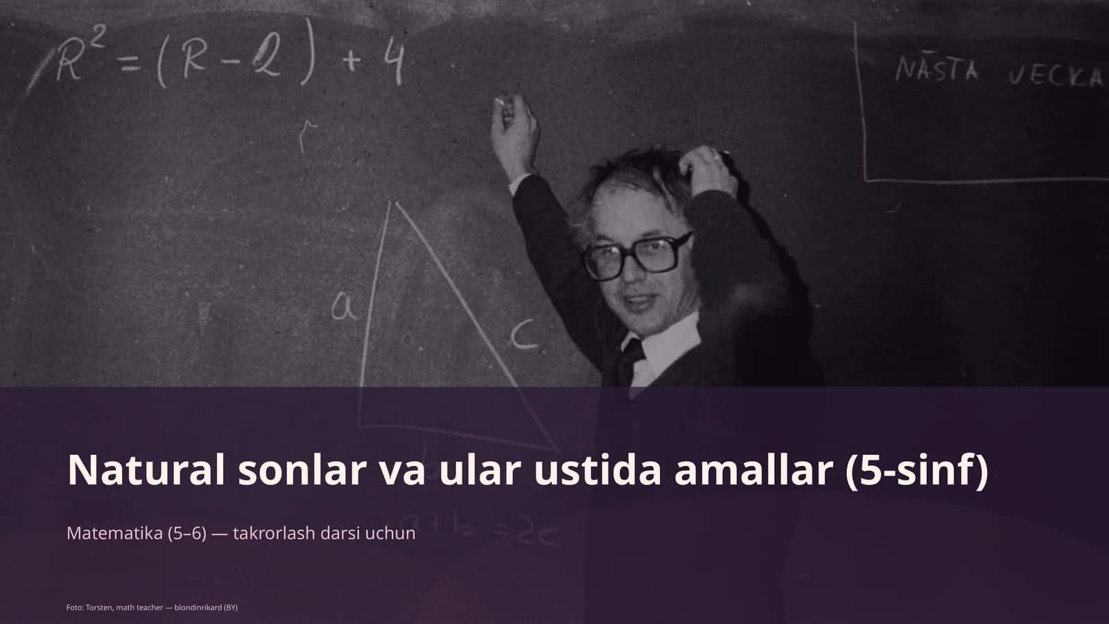 Natural sonlar va ular ustida amallar (5-sinf)