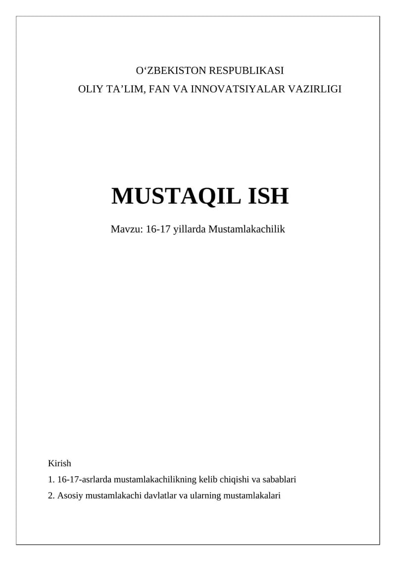 Mustamlakachilik