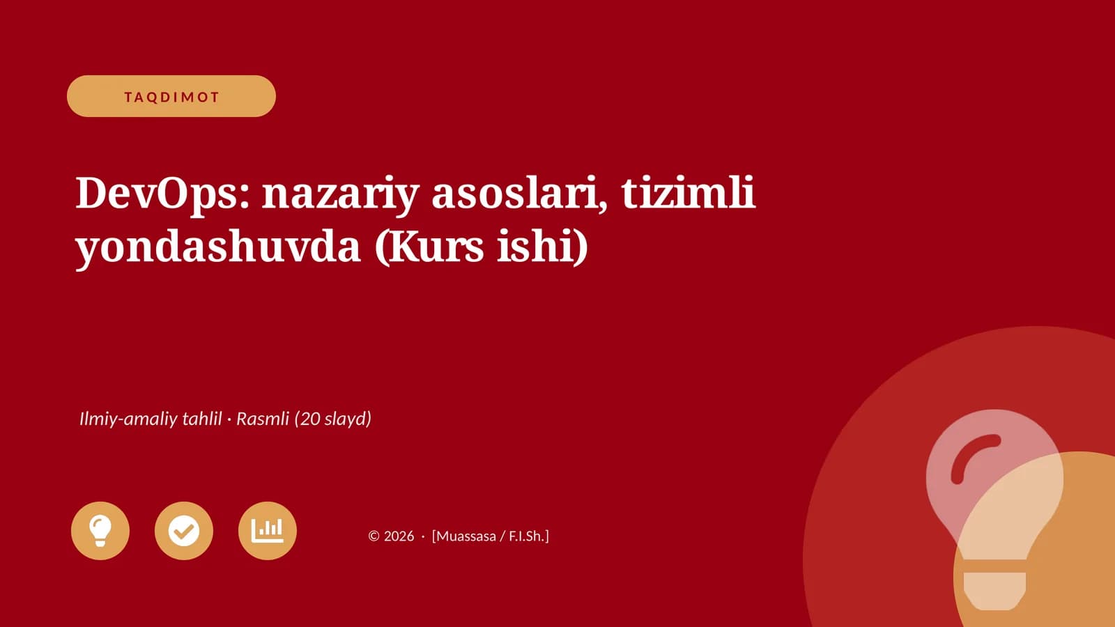 DevOps: nazariy asoslari, tizimli yondashuvda (Kurs ishi)