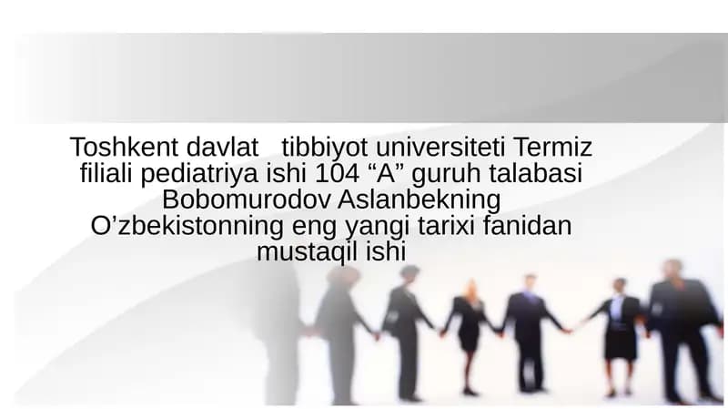 O‘zbekistonda tolerantlik va millatlararo totuvlikni ta‘minlashning tarixiy ildizlari va demokratik prinsiplari