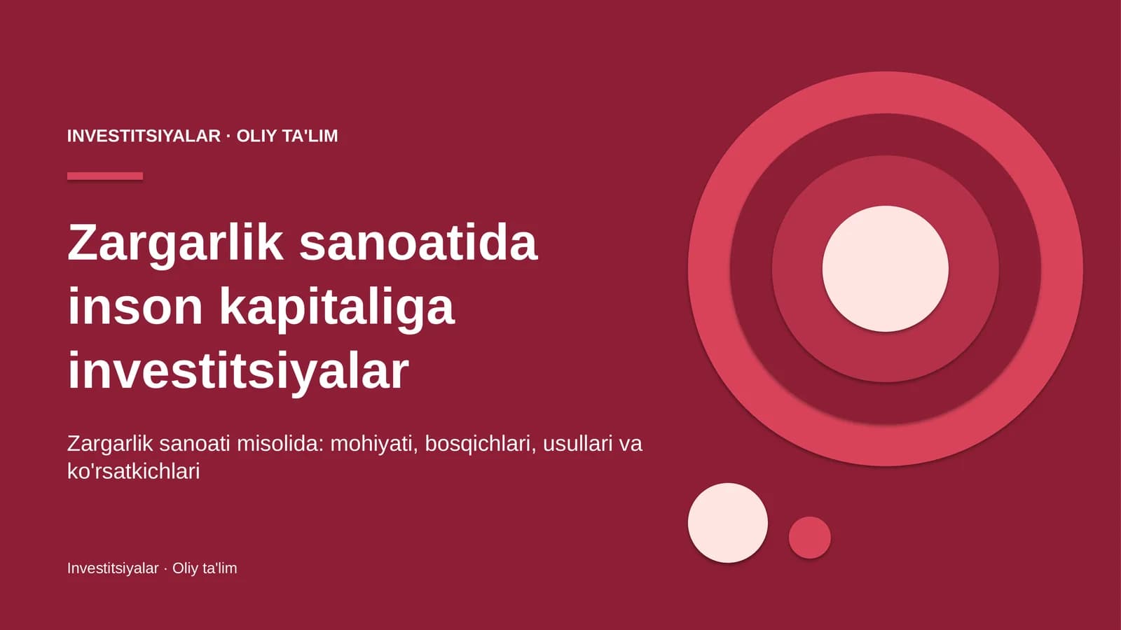 zargarlik sanoatida inson kapitaliga investitsiyalar 2556