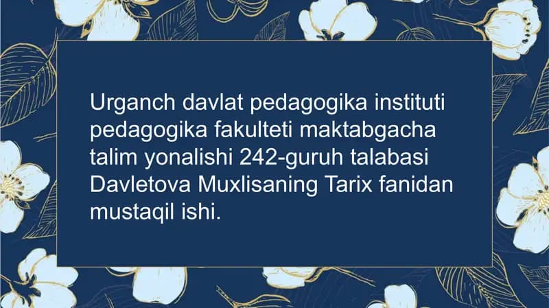 O‘zbekistonning ijtimoiy sohasidagi o‘zgarishlar