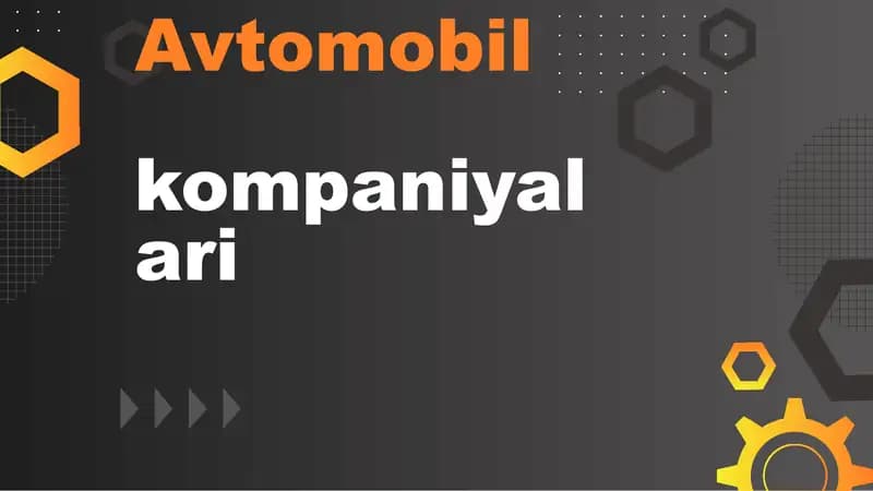 Avtomobil kompaniyalari