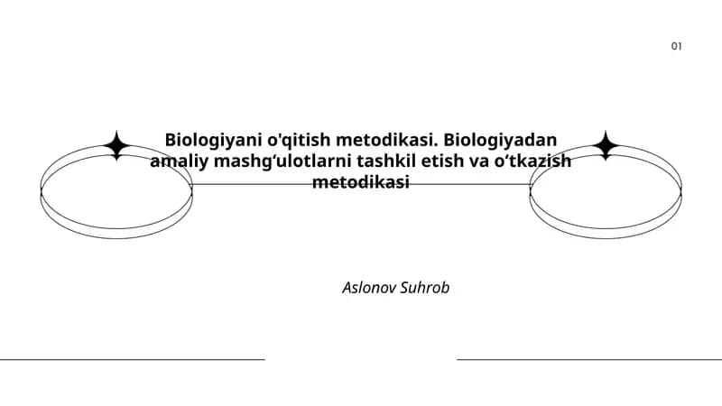 Biologiyani o'qitish metodikasi