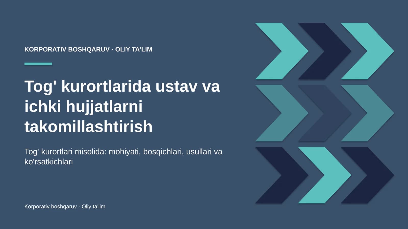 tog' kurortlarida ustav va ichki hujjatlarni takomillashtirish 9682