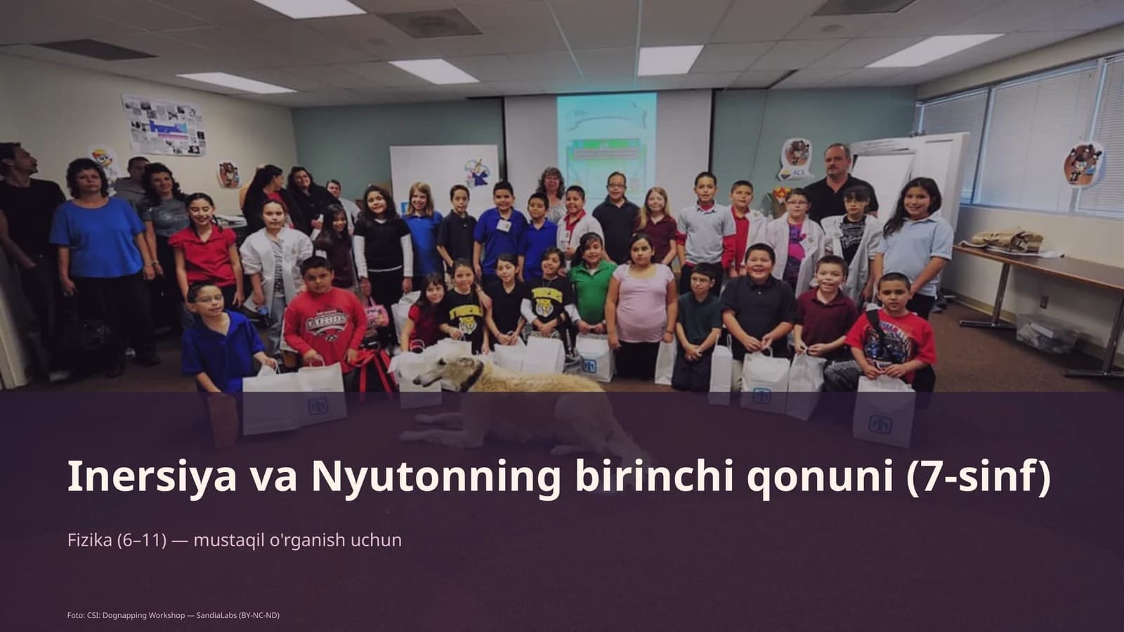 Inersiya va Nyutonning birinchi qonuni (7-sinf)