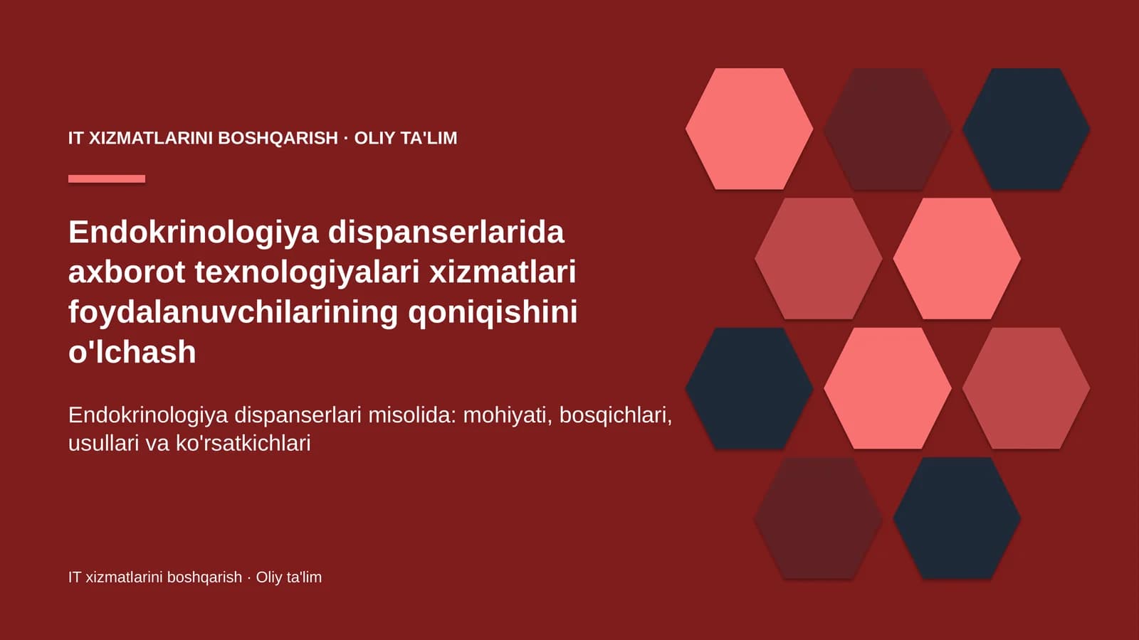 endokrinologiya dispanserlarida axborot texnologiyalari xizmatlari foydalanuvchilarining qoniqishini o'lchash 5357