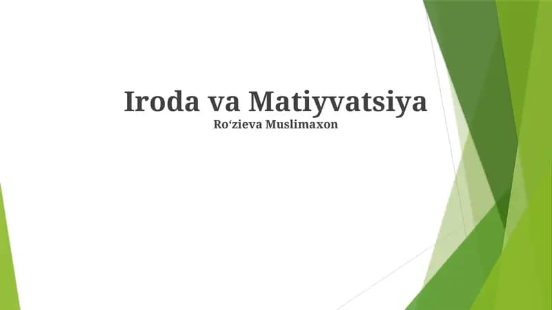 Iroda va Matiyvatsiya
