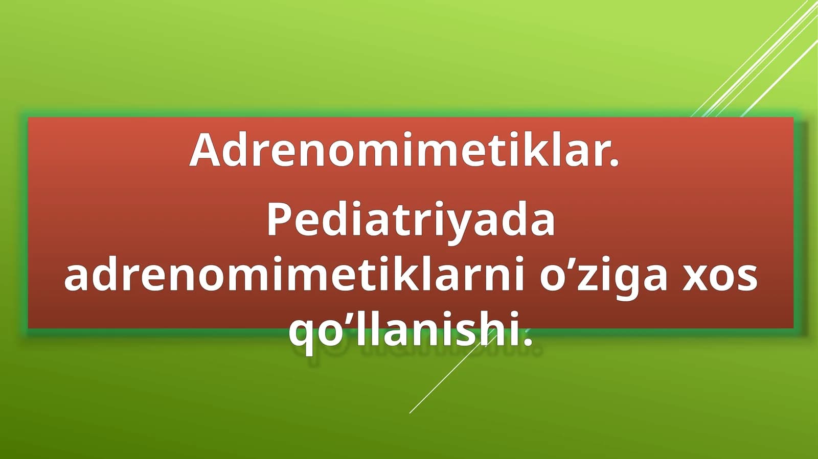 Adrenomimetiklar