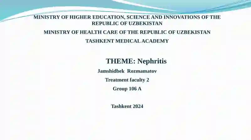 Nephritis