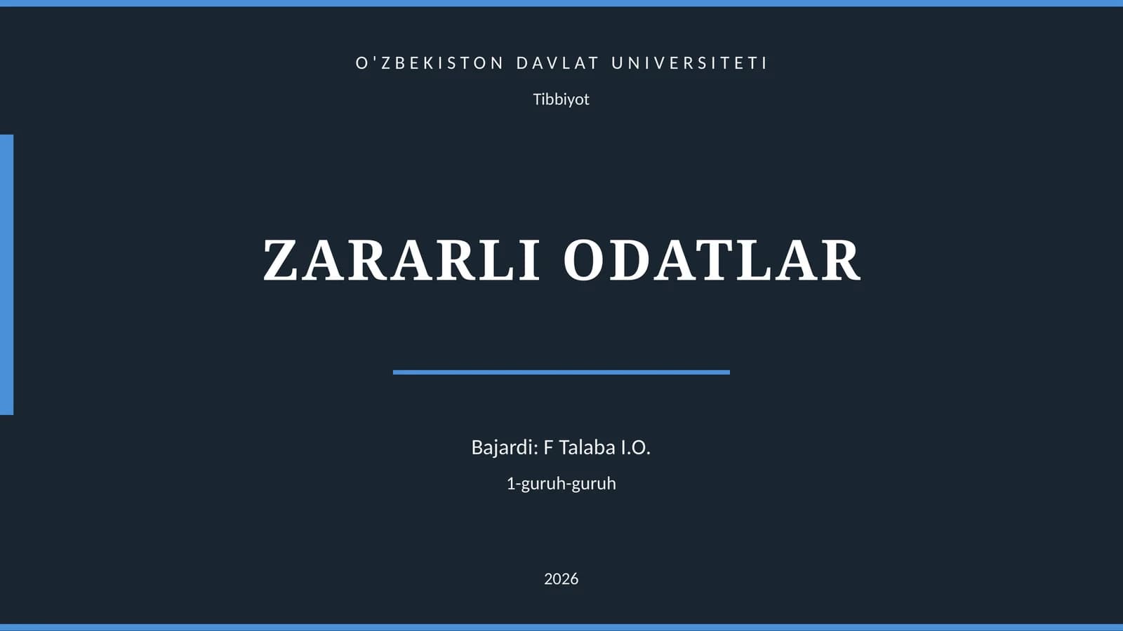 Zararli odatlar