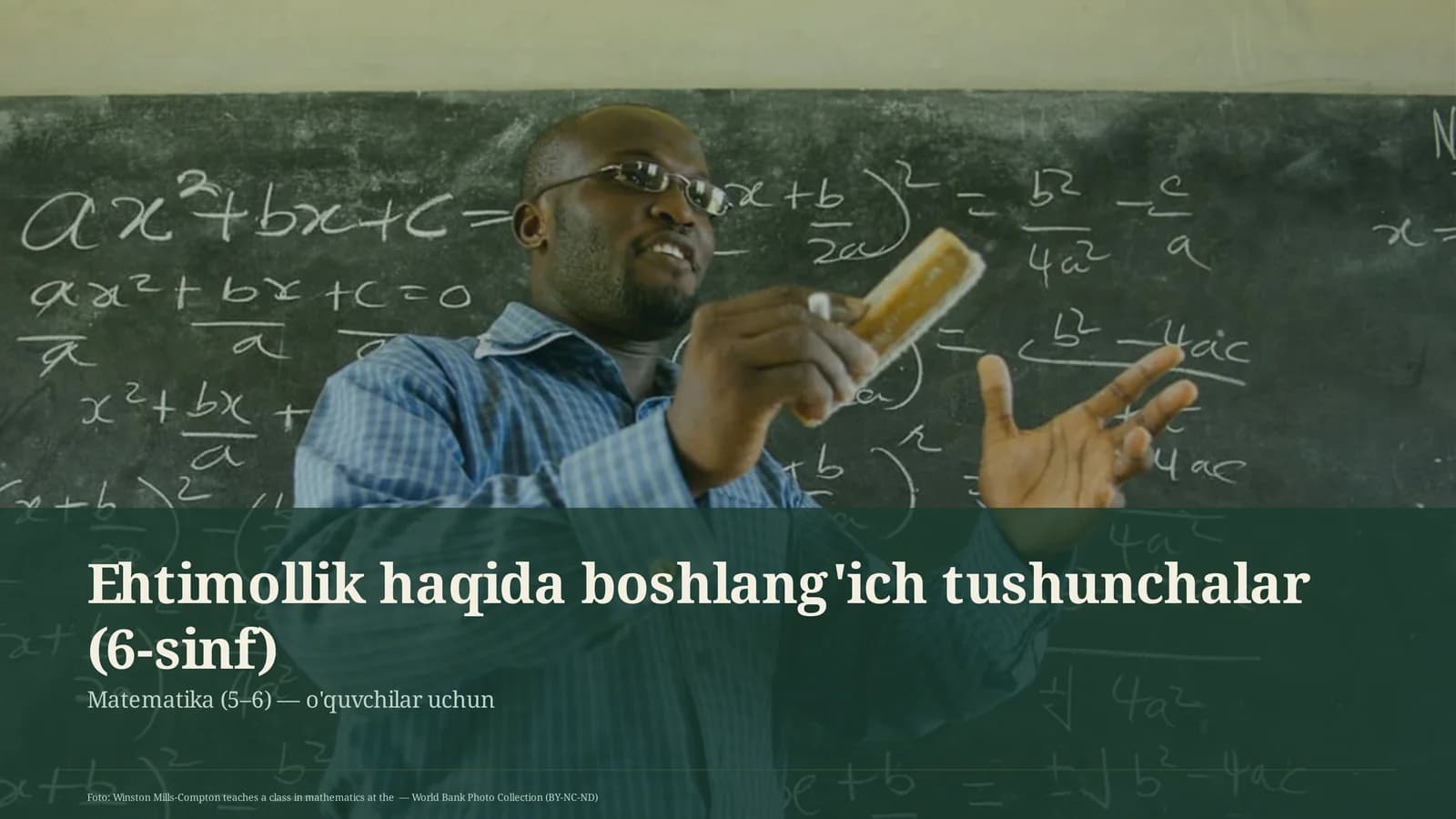 Ehtimollik haqida boshlang'ich tushunchalar (6-sinf)