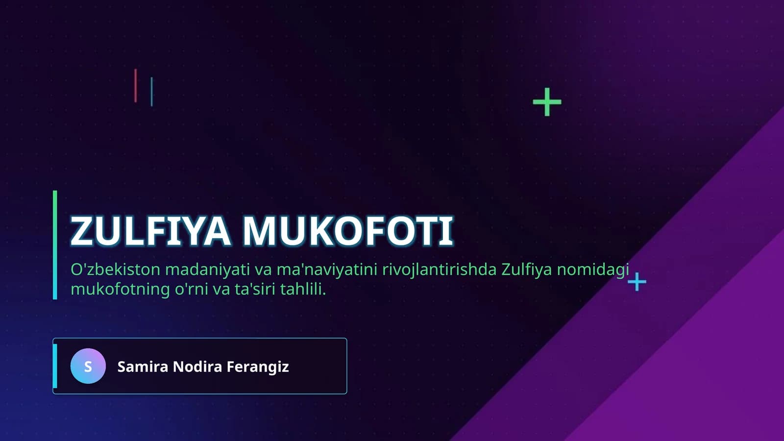 Zulfiya mukofoti