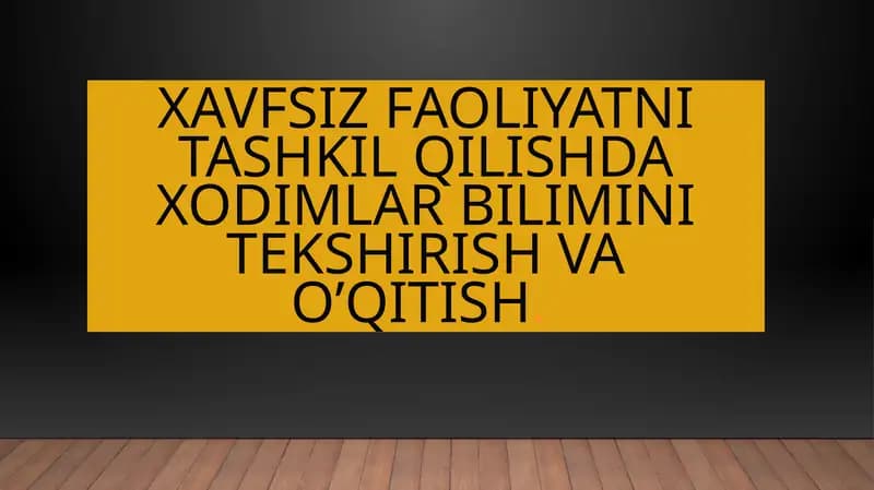 Mehnatnimuhofazaqilishto’g‟risida