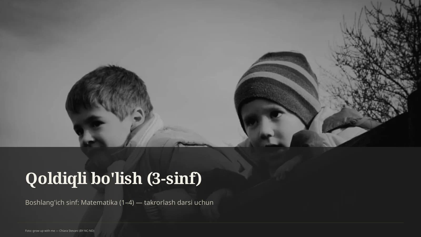 Qoldiqli bo'lish (3-sinf)