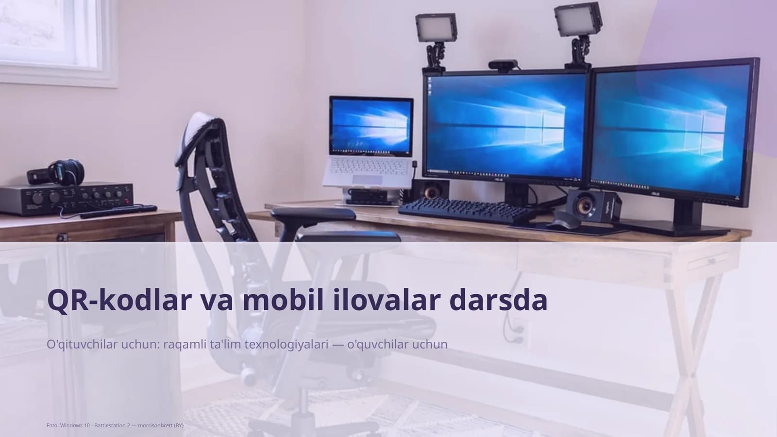 QR-kodlar va mobil ilovalar darsda