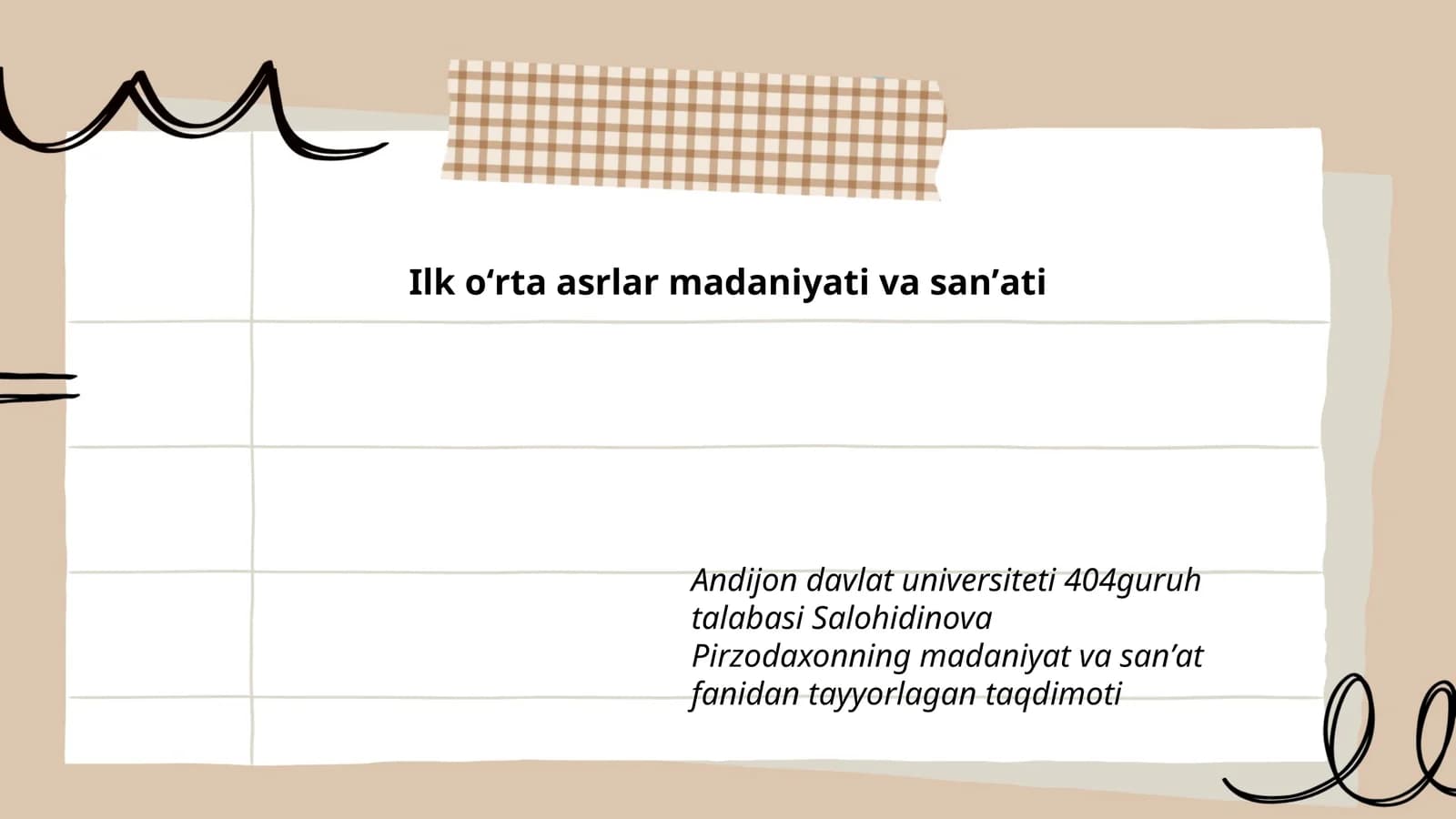 Ilk oʻrta asrlar madaniyati va sanʼati