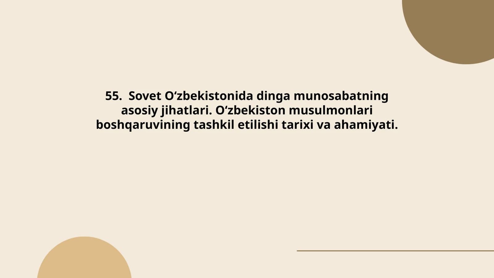 Sovet O‘zbekistonda din siyosati