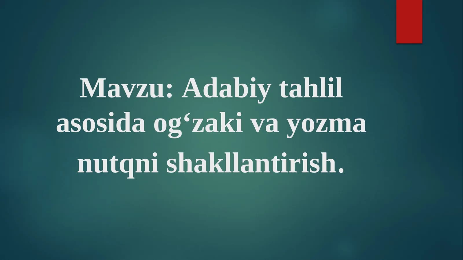 Adabiy tahlil