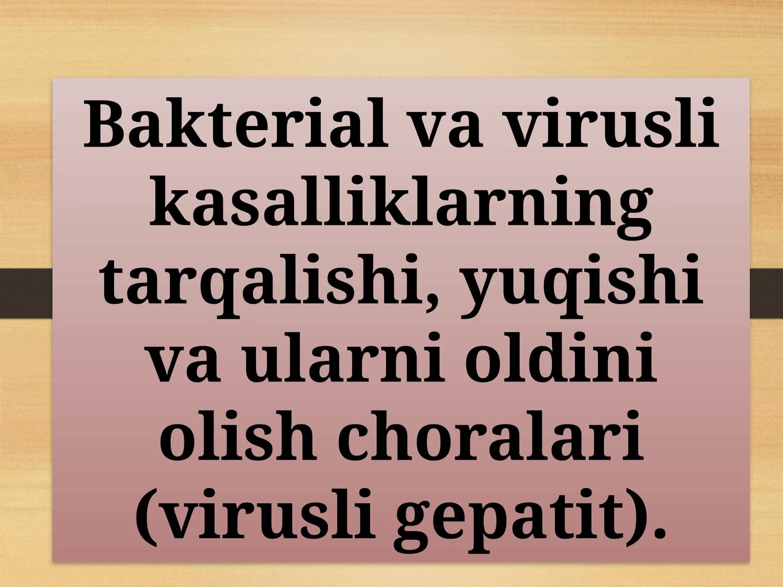 Virusli gepatitlar