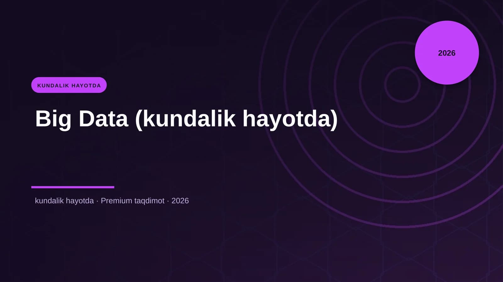 Big Data (kundalik hayotda)