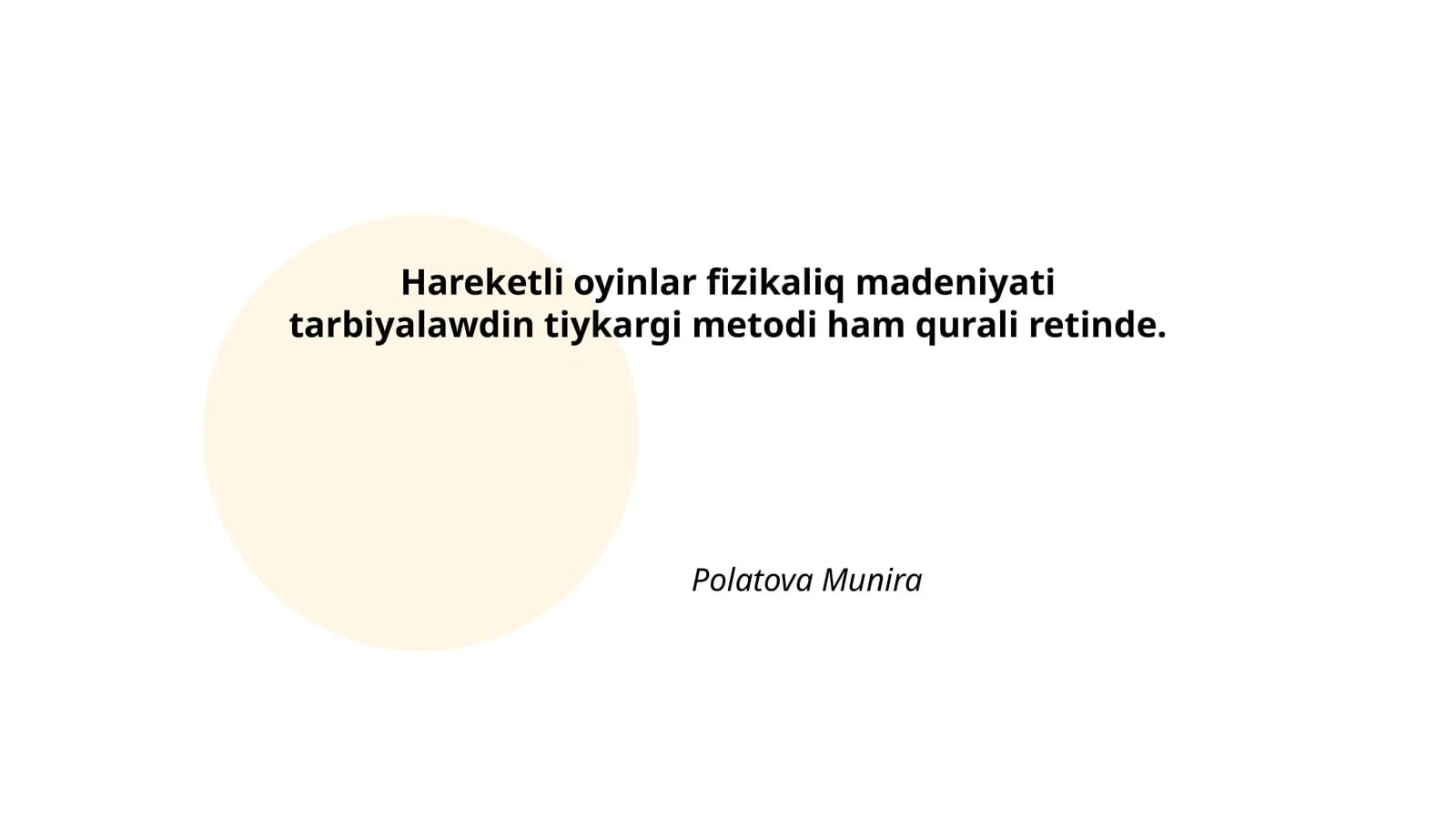 Harakatli O'yinlar Fizikaliq Madeniyati Tarbiyalaw