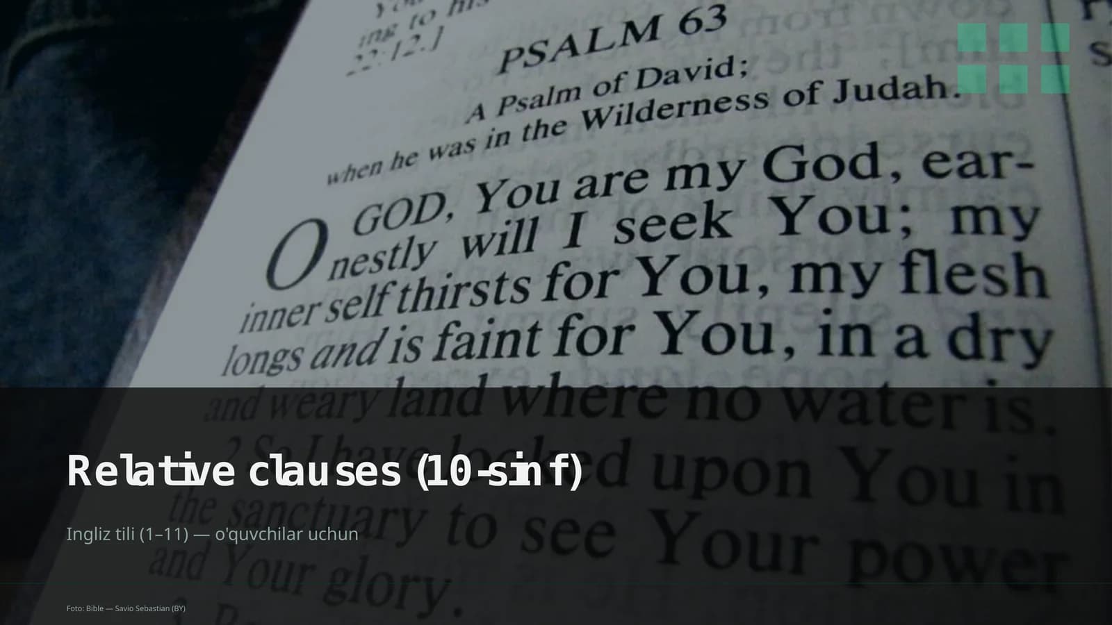 Relative clauses (10-sinf)
