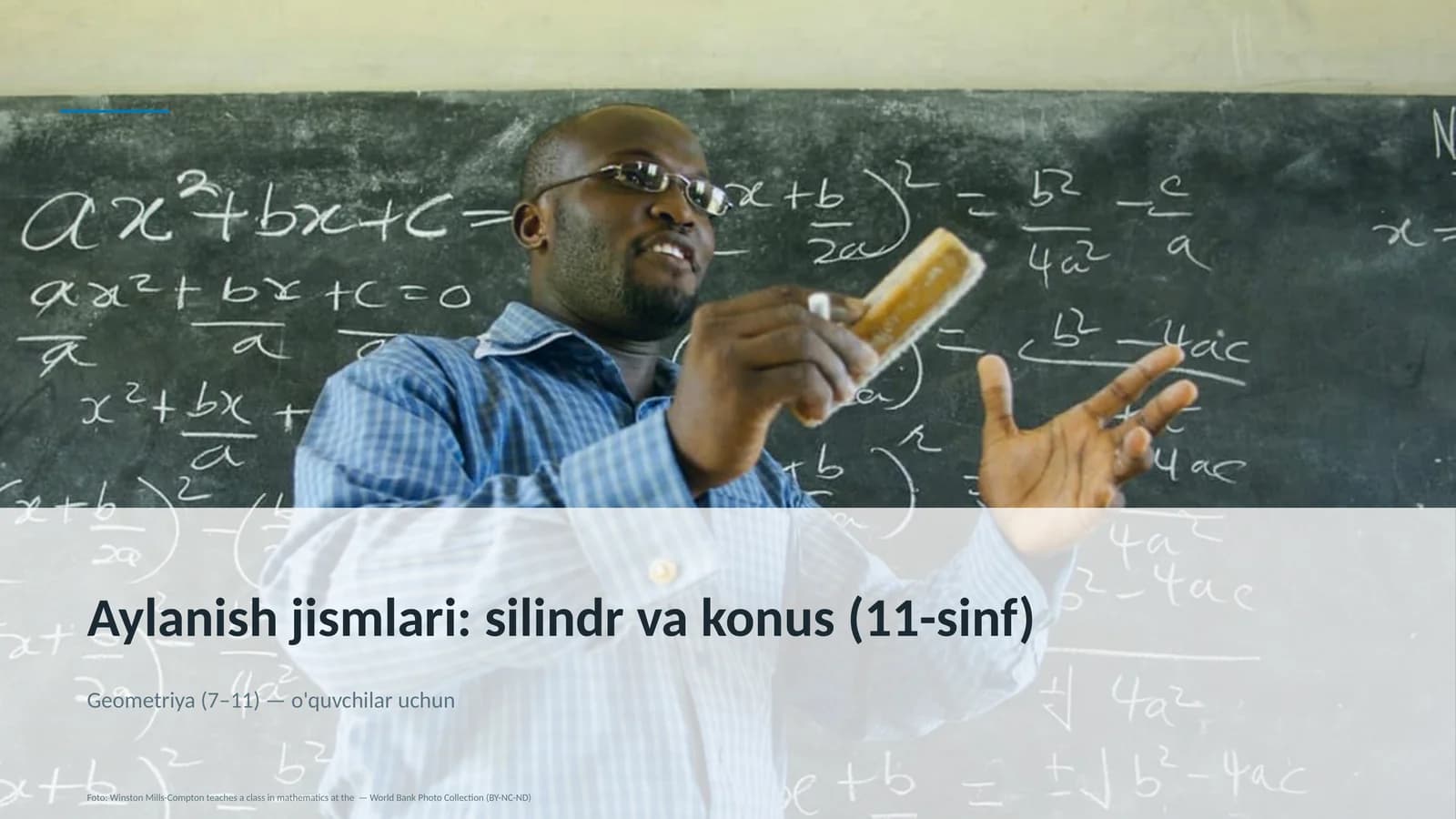 Aylanish jismlari: silindr va konus (11-sinf)