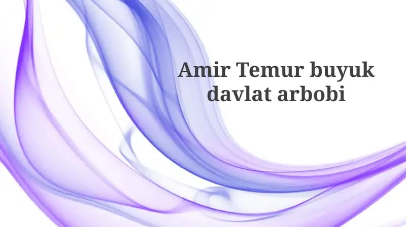 AmirTemurbuyukdavlatarbobi