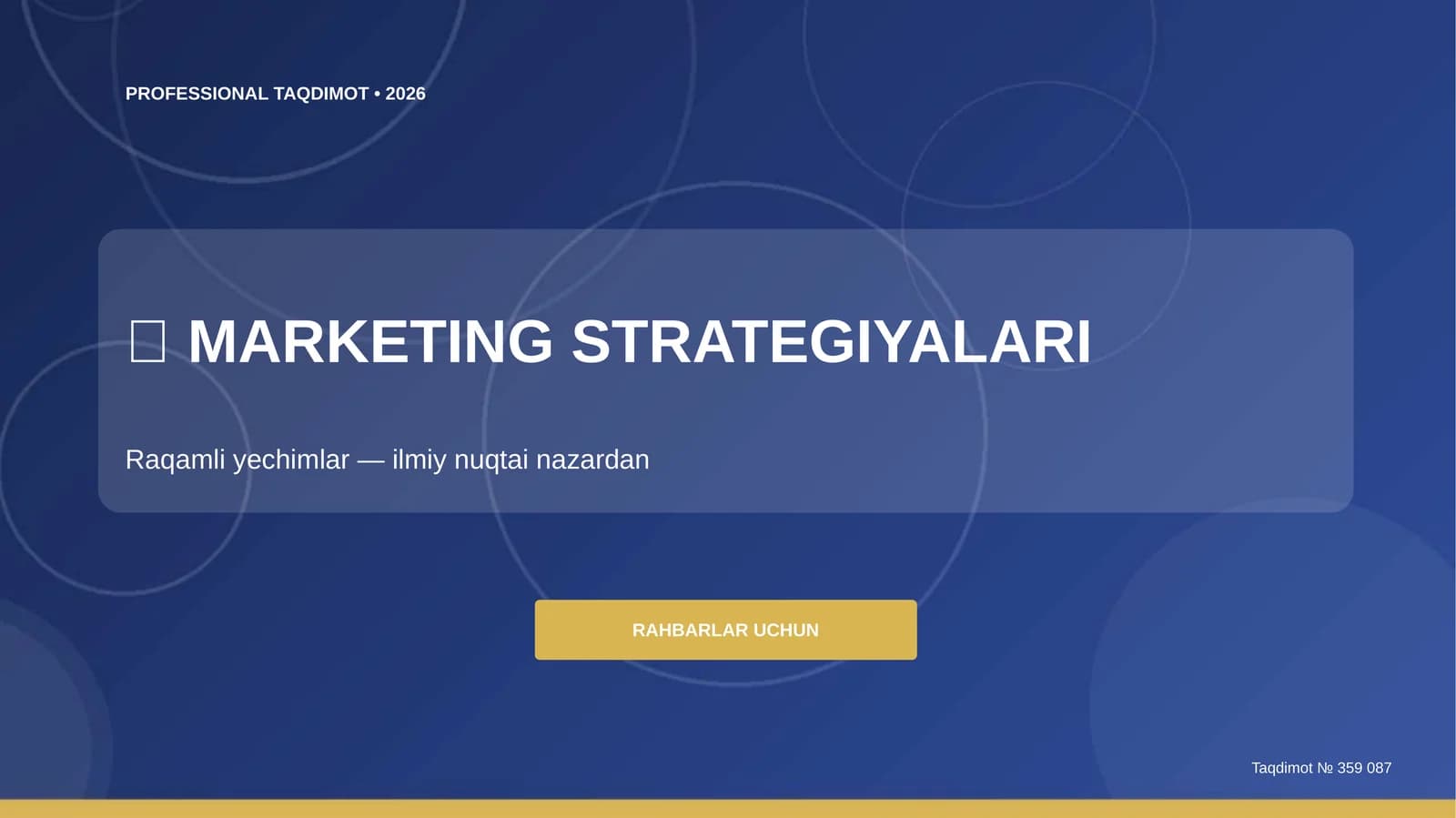 MARKETING STRATEGIYALARI