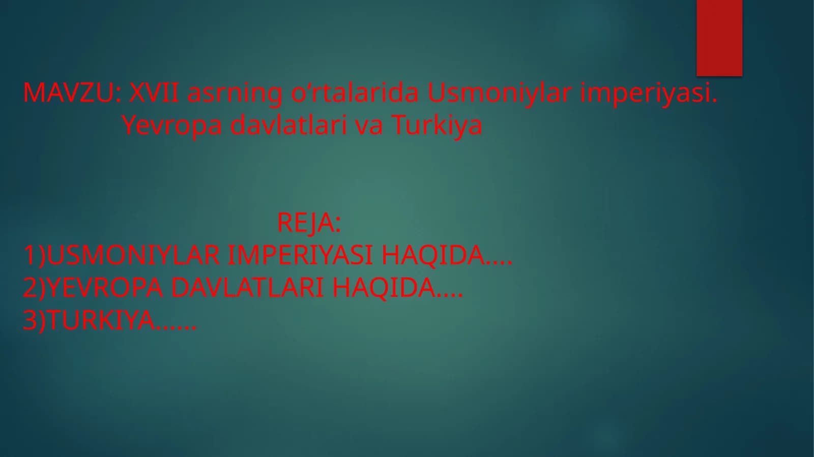 Usmoniylar imperiyasi