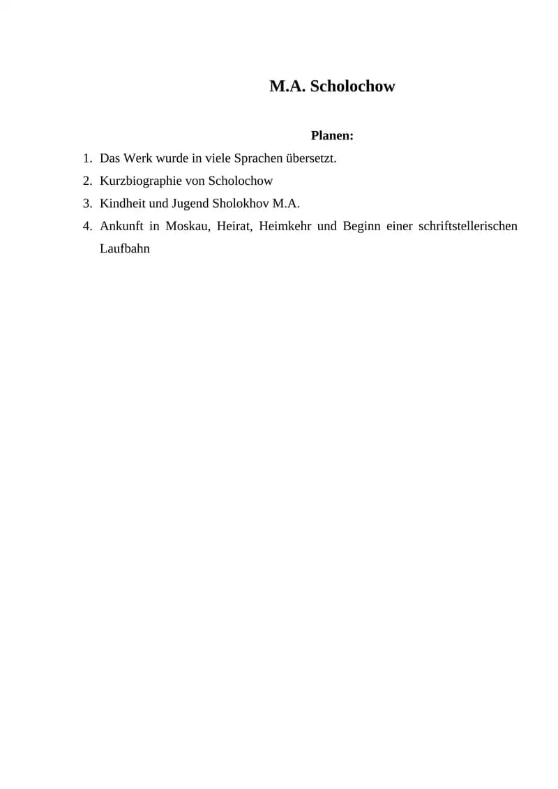 M.A. Scholochow