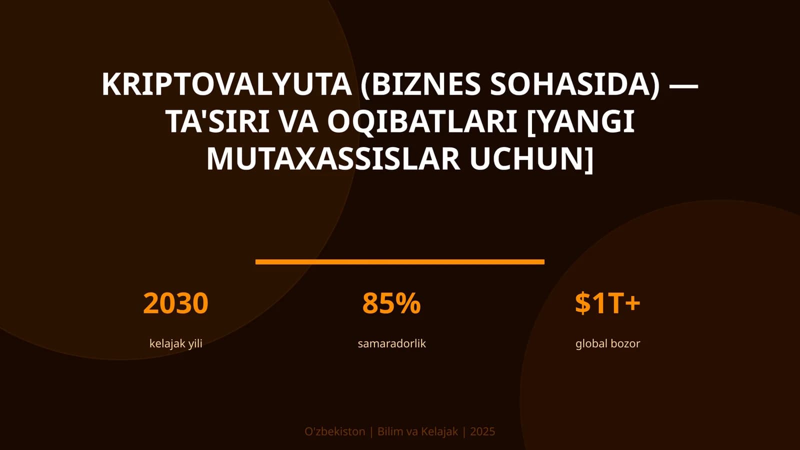 Kriptovalyuta (biznes sohasida) — ta'siri va oqibatlari [yangi mutaxassislar uchun]